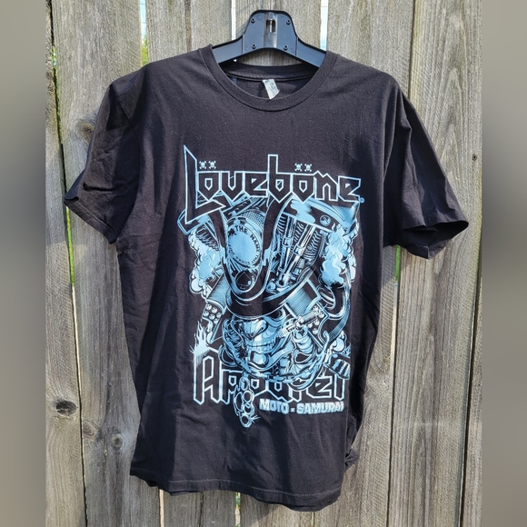 Lovebone Apparel Other - Lovebone Apparel Moto-Samurai t-shirt with great graphics. Like new !! Large